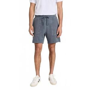 NEW SAVE KHAKI UNITED organic heather fleece utility short in wave